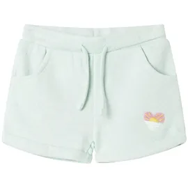 vidaXL Kindershorts mit Kordelzug Helles Minzgrün 116