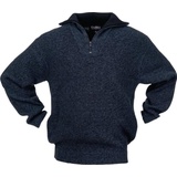 Scheibler Pullover Gr.XL schwarz/blau-meliert
