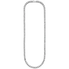 Bruno Banani Schmuck Geschenk Tenniskette Edelstahl Weiß