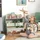 zonekiz Kinderregal mit 6 Boxen 63 x 30 x 66 cm MDF Kunststoff lackiert grün