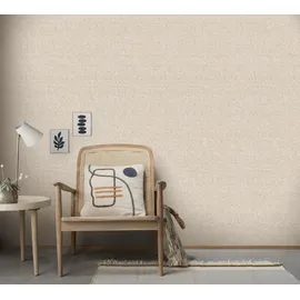 Erismann Vliestapete Struktur Textil Optik Uni Beige 10,05 x 0,53 m 10285-38