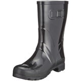 Beck Damen modieus Gummistiefel, Schwarz,