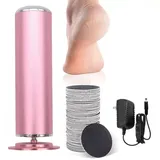 DermaGlide Hornhaut Entferner Pro inkl 60 Glide Pads, Hornhautentferner, Derma Glide Hornhautentferner FüR Zuhause (Rosa)