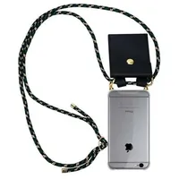 Cadorabo Hülle für Apple iPhone 6 / 6S Schutzhülle in Braun Handy Kette Silikon Kordel abnehmbares Etui