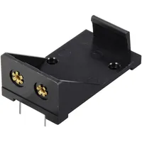 TRU Components TC-13220596 Batteriehalter 1x 9 V Block Kontaktpole