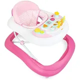 Leogreen - Lauflernhilfe Gehfrei Lauflernwagen Baby mit Melodie und Licht, Lauflernhilfe mit 360° Schwenkräder, Lauflernwagen 3 Fach Höhenverstellbar, Rosa