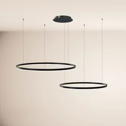 s.luce LED 2er-Ring Hängelampen Kombination Exzentrisch