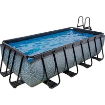 EXIT TOYS Stone Pool 400 x 200 x 100 cm inkl. Filterpumpe