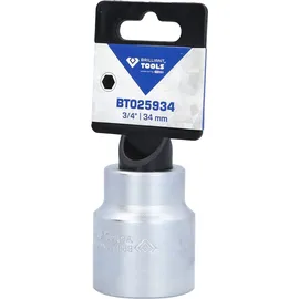 BRILLIANT TOOLS 3/4" Sechskant-Stecknuss 34 mm
