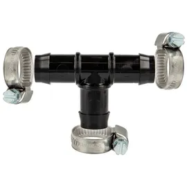 tecuro Schlauchverbinder T-Stück Ø 14 mm schwarz