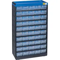 Allit Kleinteilemagazin Kunststoff 300 x 525 x 135 mm Schwarz/Blau
