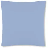 VEL VET HOME VelvetHome Deluxe Kissenbezug 80x80 cm 1teilig Made in EU Hohe Qualität Kopfkissenbezug mit Reißverschluss 100% Baumwolle Kissenhülle 80x80 Hellblau