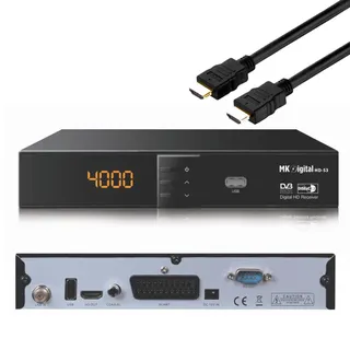 MK Digital HD-S3 FULL HD Sat Receiver Scart, HDMI, EPG USB Mediaplayer