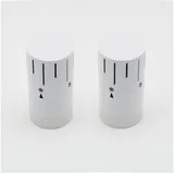 WITEN&NOCK Thermostatkopf M30x1,5 Heizkörperventil Universal weiß 4er Set