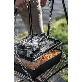 Petromax Deckelheber 35 cm Holz/Stahl schwarz