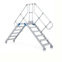 ZARGES LM-Überstieg 60° 11 Stufen, 800 mm breit, Höhe 2.630 mm