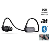 Lenco BTX-860BK - Bluetooth® wasserdichter Sport Kopfhörer mit 8 GB MP3-Player - Schwarz