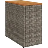 vidaXL Gartentisch Beistelltisch 58 x 27,5 x 55 cm Grau