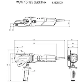 Metabo WEVF 10-125 Quick Inox 613080000
