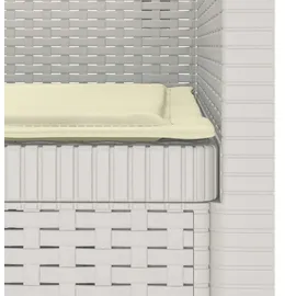 vidaXL 1-Sitzer Sessel 1 x 1 x 1 cm Weiß