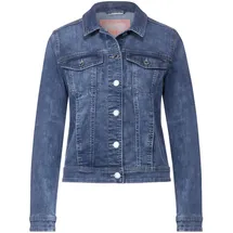 STREET ONE Damen A212092 Jeansjacke, Indigo Random Wash, 44 EU - Einheitsgröße