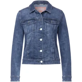 STREET ONE Damen A212092 Jeansjacke, Indigo Random Wash, 44 EU - Einheitsgröße