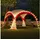 Swing&Harmonie LED Event Pavillon 4,5 x 4,5 m inkl. Solarmodul rot
