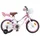 vidaXL Kinderfahrrad Mit Stützrädern 14 Zoll rosa