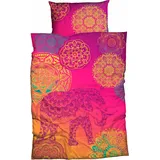 SISTER S Noida Mandalas Violett-Türkis-Orange 135 x 200 cm + 80 x 80 cm