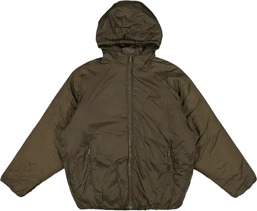 Sean John Logo Round Padded Jacke Braun