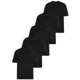MAN'S WORLD T-Shirt, (Packung, 5 tlg 5er-Pack), Gr. M (48/50), schwarz, , 71116206-M