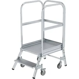 MUNK Podesttreppe 2 Stufen Aluminium