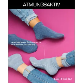 CAMANO 7er Pack Kurzsocken Grau 35-38