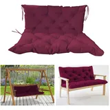 SJASD Bankauflage Bankkissen Sitzauflage für Gartenbank & Hollywoodschaukel,Auflage für Hollywoodschaukel, Gartenschaukel Sitzkissen,Gartenbankauflage für Gartenmöbel,100x100x10cm