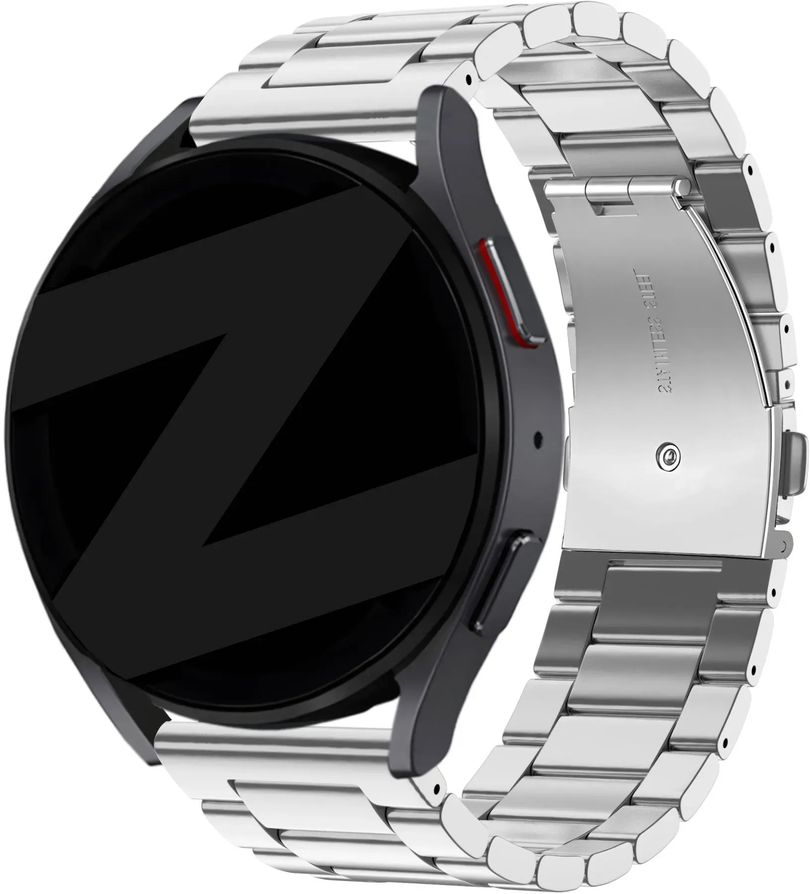 Bandz Noise Endeavour 2 Armband Stahl 'Classic' für Noise Endeavour 2 - Silber - Butterfly-Verschluss