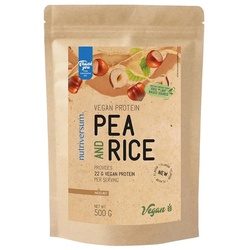Nutriversum Pea & Rice Vegan Protein - VEGAN - NEW (500 g, Haselnuss)