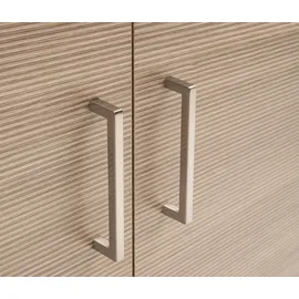 MÖBELPARTNER Metz Aktenschrank 80,1 x 38,2 x 113,4 cm Silber