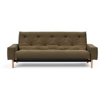 INNOVATION LIVING TM Schlafsofa MIMER hochwertige Schlaffunktion, aktuelles Design und extra Komfort, Taschenfederkernmatratze, Breite Liegefläche 140 cm grün