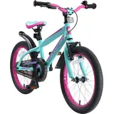 Bikestar Kinderfahrrad 14 Zoll RH 20 cm türkis/berry