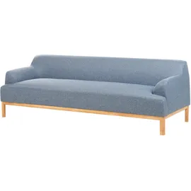 Beliani Sofa 3-Sitzer Sosjo Stoff Blau
