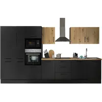 BASIC by Balculina Küchenzeile Turin 370 cm schwarz