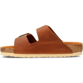 Birkenstock Arizona Big Buckle Nubukleder geölt schmal cognac 39