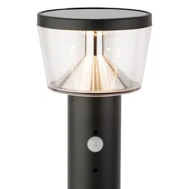 MARELIDA Solarleuchte Stahl H: 54cm 3 Modi grau
