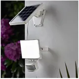 MeLiTec LED Außen-Wandleuchte SO39, weiß, LED, Solar, Solarwandleuchte, Bewegungsmelder, Wandleuchte, weiß, Außenstrahler weiß