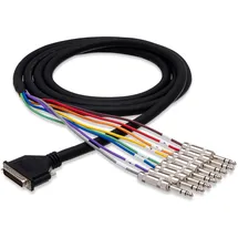 Hosa DTP-802 Multicore Kabel 8-Fach DB25 zu 6,3mm Klinke symmetrisch 2m