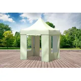 Faltpavillon Faltzelt Pavillon 2x2 Beige Gartenzelt Klappzelt Wasserdicht