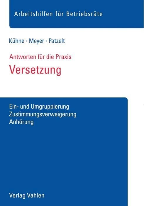 Versetzung - Wolfgang Kühne  Sören Meyer  Stephanie Patzelt  Gebunden