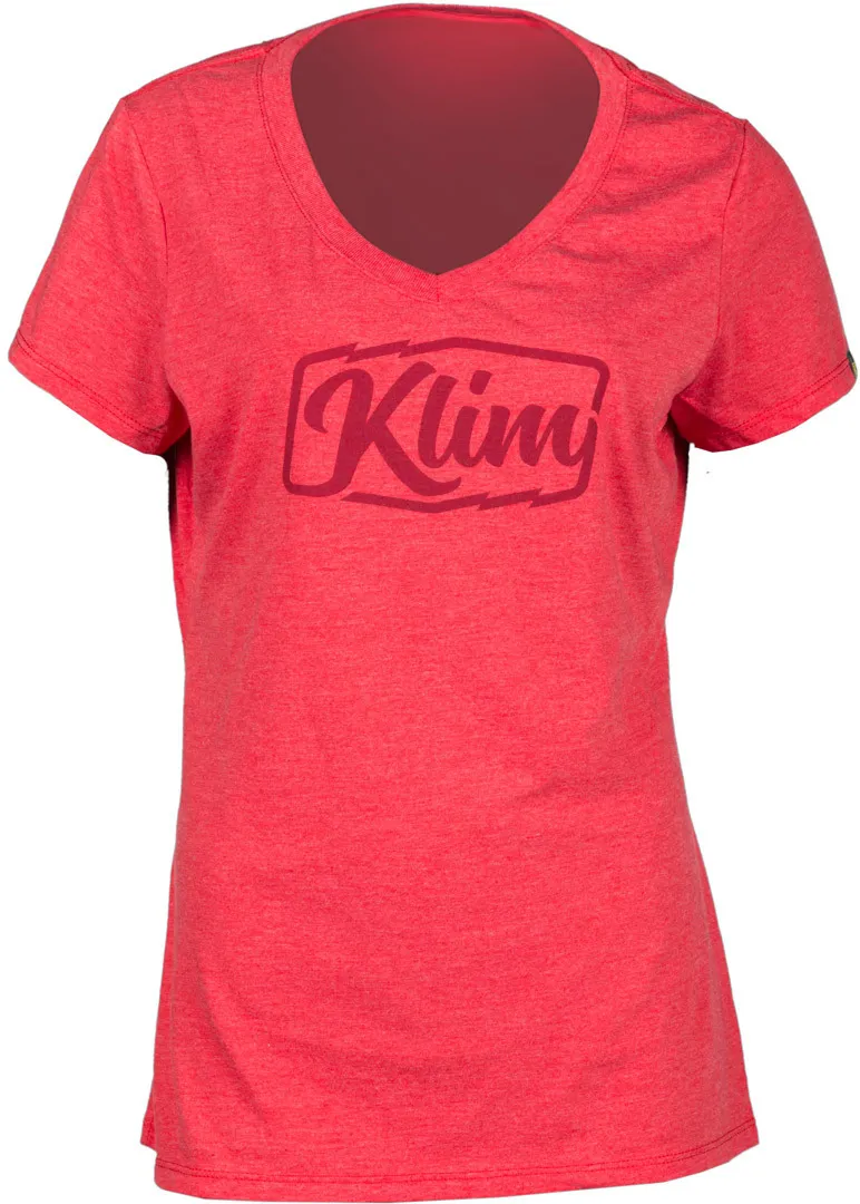 Klim Script Damen T-Shirt, rot, Größe 2XL