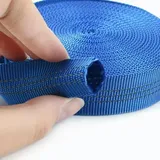 Doppelseitiges hohles Polyester-Gurtband, reflektierende Streifen, Schlauchband für Band, Tasche, Riemen, Nähschrägen, 5 m, 25 mm