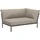 Houe LEVEL2 Outdoor Sofa Lounge-Modul 2 silber